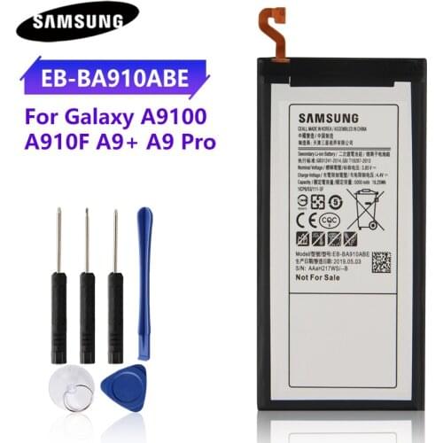 Genuine Phone Battery EB-BA910ABE For SAMSUNG GALAXY SMA9100 A9100 2016 SM-A910F A9+ A9Pro A9 Pro A910F 5000mAh Original Battery