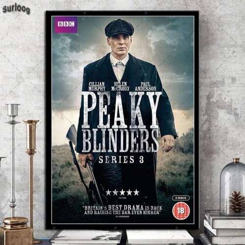 Posters and Prints Peaky Blinders Cillian Murphy TV Show Wall Art Pictures Poster Canvas Painting for Home Decoration