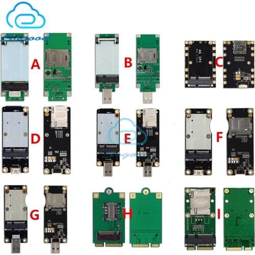 Mini PCIE to USB special development board NGFF to mini pcie adapter for 3G 4G module adapter board with SIM / UIM card socket