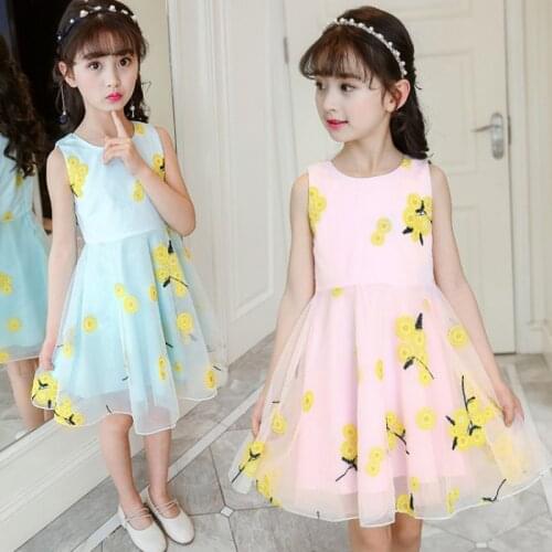 Flower Girl Dress 2020 Summer Kids Dresses Floral Children Clothing Princess Party Dress for Girls Clothes 4 6 8 10 11 12 Years