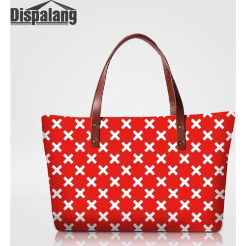 Drop Shipping Neoprene Tote Bags For Woman Geometric Handbags For Teenage Girls Simple OL Ladies Shoulder Top-handle Beach Bags