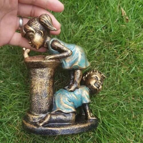 Garden Miniatures Decoration Cartoon Figure Shaped Resin Sculpture Decorative Artware Home Decor for Backyard Park Figurine Toy