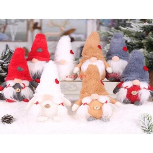 Swedish Gnome Plush Toy Elf Doll Scandinavian Gnome Nordic Tomte Dwarf Home Decoration Christmas Ornament Toy Faceless Doll Gift