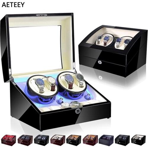 High Business Luxury Watch Winders Environmentally Friendly Wood Materials Watch Winders for Automatic Watches Put Down 10 Watch