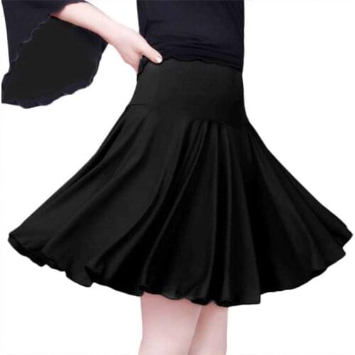 New womens adult practice dance dance skirt Latin dance skirt adult performance square dance clothing 2 colors