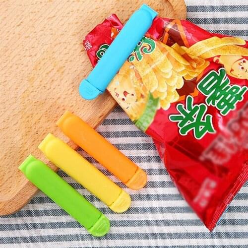 20pcs Sealing Clip Plastic Food Bag Sealing Clamp Portable Kitchen Snack Sealer Kitchen Tools Color Random