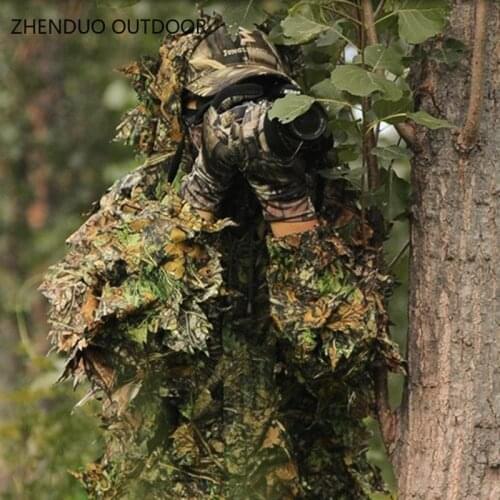 ZHENDUO OUTDOOR Bionic Ghillie Suit Yowie Sniper Camouflage Tactical Clothing Outdoor camping clothes Hunting cover clothing