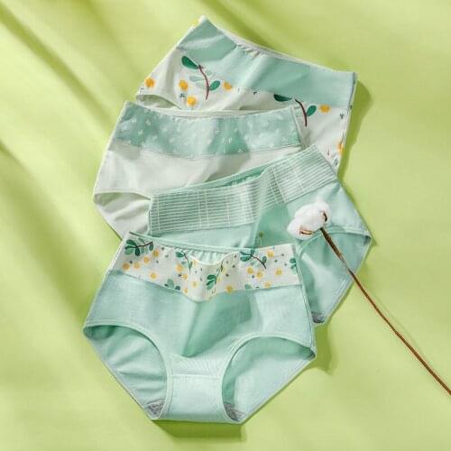 Multicolor Printing 95% Cotton Girls Underwear Breathable Printed Strawberry Panties Hot Sale Women Briefs Lingerie