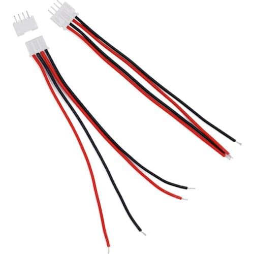 100pairs RC lipo battery balance charger plug 3S1P Cable Connector Plug Silicon Wire 40