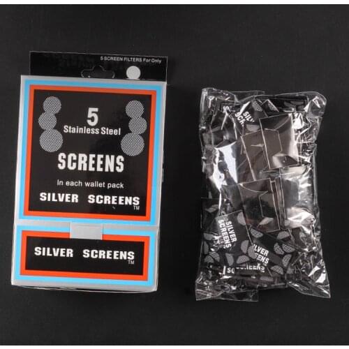 1000pcs 2box Silver Pipe Screens Tobacco Hookah Water Pipe Metal Filter Stainless Steel Filters for Shisha Hookah Gadget