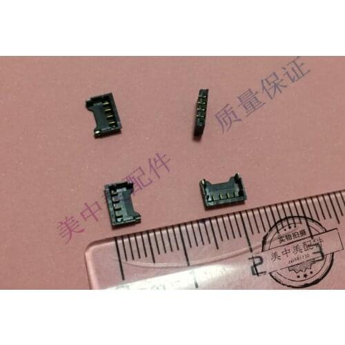 2PCS) Original brand new battery contact pad battery pin button gold-plated 4P 4-pin contact pad connector