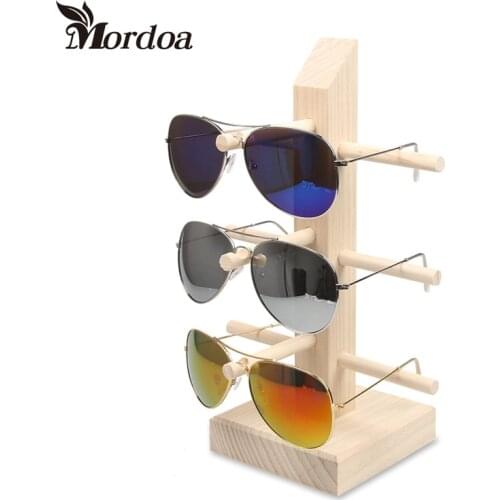 2017 High Quality Wood Sunglass Display Stand Necklace Hanging Rack Bracelet Showing Props Earring Showcase Jewelry Holder Shelf