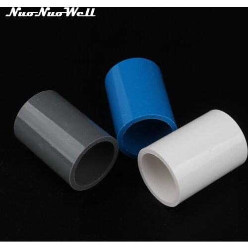 4pcs 25mm PVC Straight Connector Water Pipe Coupling Garden Irrigation Watering Aquarium Pipe Joints 3/4" PVC Adapter
