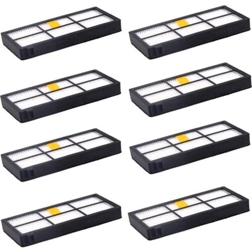 8 Packs HEPA Filter Filters Replacement for IRobot Roomba 800 900 Series Parts Accessories 805 860 870 Vacuum Cleaners