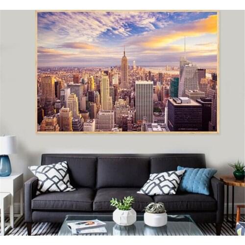 5D DIY Diamond Painting Bridge Cityscape New York Tokyo Tower Pictures Of Rhinestones Full Drill Cross Stitch Mosaic Home Decor