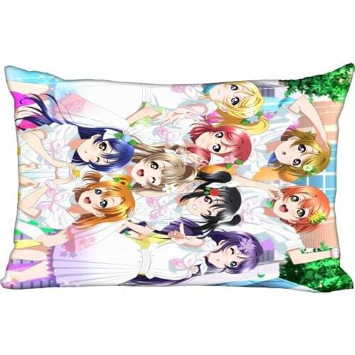 Anime Love Live! Pillowcase Gothic Decorative 45x35cm(One Side) Rectangle Zipper Print Pillowcase New Year Pillow Cover