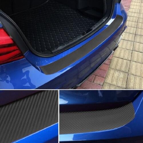 Car Styling Carbon Fiber 3D Stickers For Hyundai Tucson Creta Solaris BMW G30 F30 F20 F10 Audi A3 8P 8V Lada Vesta Trunk Strips