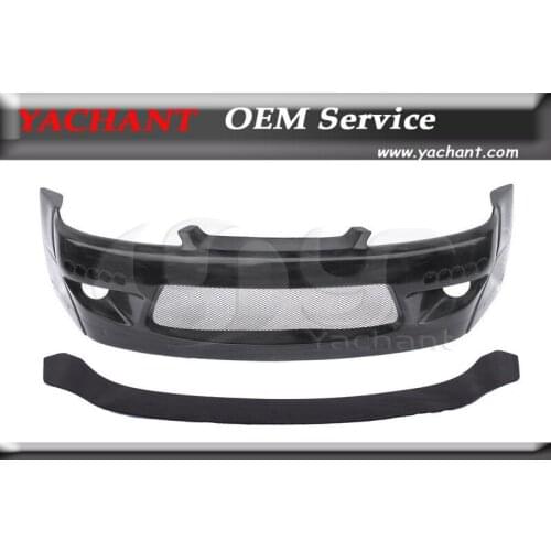 Car-Styling Fiber Glass FRP Bodykit Front Lip Fit For 1999-2002 S15 Silvia RB Style Front Bumper with Lip & LED Light