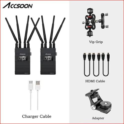 ACCSOON CineEye 2 Pro Wireless Transmitter receiver 2.4-5Ghz Dual Channel Transmission 1080P Monitor System 2Pro for Camera