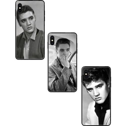 Young Elvis Come Low Black Soft TPU Phone Cover Case For Galaxy A5 A6 A7 A8 A10 A10S A20 A20S A20E A21S A30S A40 A50 A70 A71