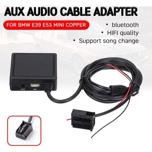 For BMW E85 E86 Z4 2003-2008 for BMW E83 X3 for MINI COOPER Cable Adapter with USB,microphone Hands-free bluetooth Aux Receiver