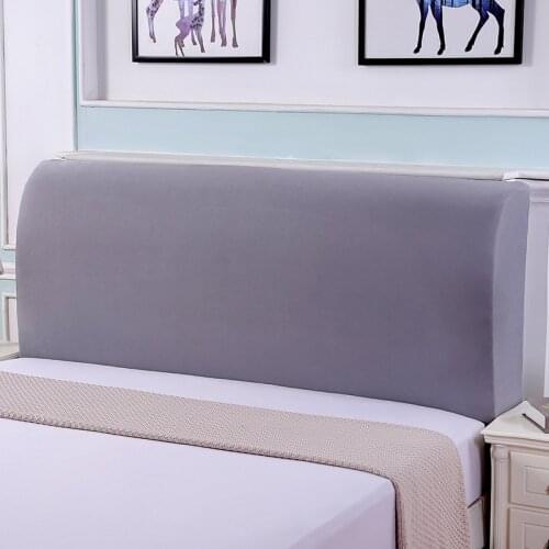 Elastic Bed Headboard Cover All-inclusive Solid Color Queen King Full Twin Bedhead Back Protection Dust Cover