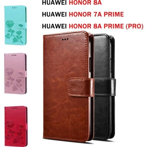 Flip Case For Huawei Honor 8A Prime (Pro) Premium PU Leather Coque Case For Honor 7A Prime Wallet Phone Cover Funda Capas Case