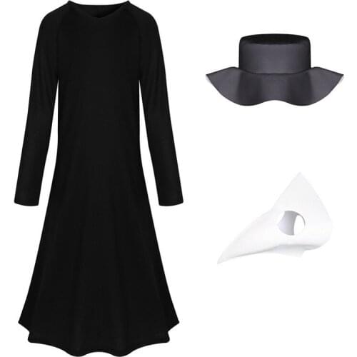 Scp Foundation Cartoon Cat Halloween Cosplay Costumes Siren Head Horror Funny Steampunk Plague Doctor Bird Clothing for Kids Boy