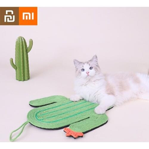 Xiaomi Cactus Cat Scratching Pad Nest Cute Sisal Cat Grinding Claw Board Cat Sleeping Pad Pet Carpet Cat Toy Pet Supplies Youpin