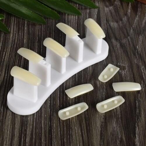 Manicure Frame A Piece Display Stand With 10 Pieces Of Nail Piece Plastic Lotus Seat 3 In 1 Combination Exercise Color Rondom