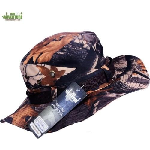 2019 new fishing caps tactical Military Camouflage Sun Hats Cap Summer Men Women Camouflage Bucket Hat With String Fisherman Cap