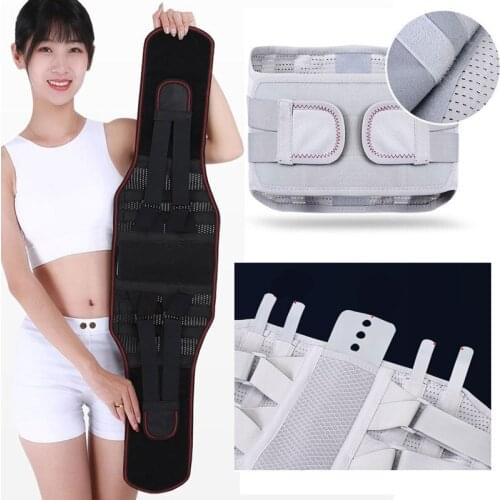 2020 M XXLWomen Men Waist Support Medical Lower Back Brace Belt Spine Support Belts Breathable Lumbar Corset Orthopedic Support