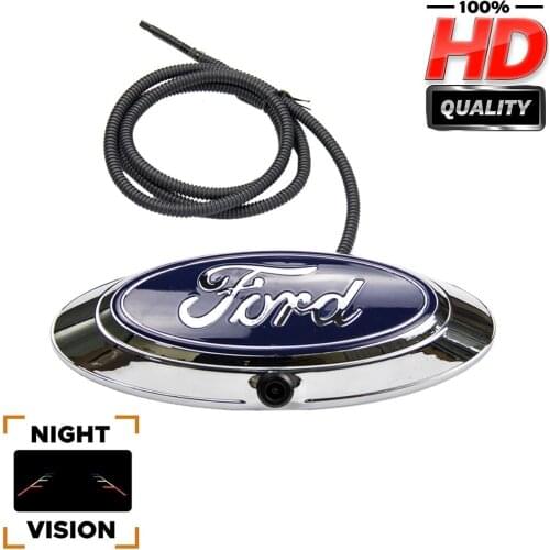 Replacement Ford Emblem Backup Camera for 2004-2016 F150 F250 F350 F450 F550 Tailgate Camera HD 1280x720p Night Vision Camera
