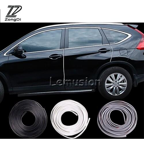 1Set 5m Car door protection strip scrap stickers for Mini Cooper Volkswagen VW Polo Passat B6 B7 B8 Golf 4 5 6 7 Touareg Bora