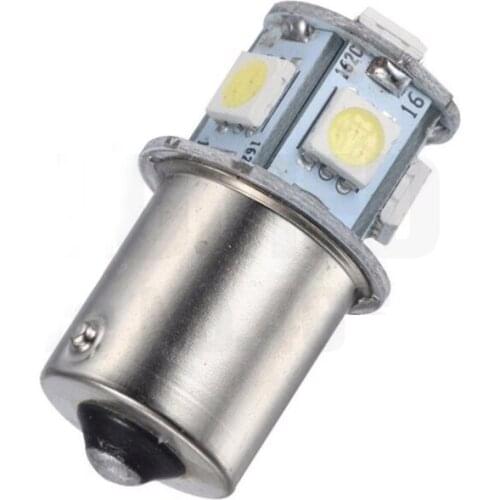 1pcs BA15S R5W 1156 5050 8SMD LED White Car Led Turn Parking Signal Lights Brake Tail Lamps Auto Rear Reverse Bulbs DC 12V