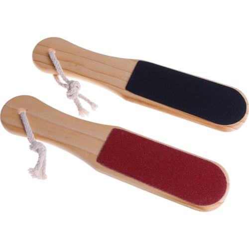 1Pc Double Side Wood Pedicure Two Side Foot File Callus Remover Hard Skin Remover Feet Care Pedicure Tools New
