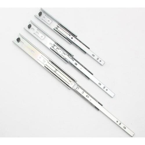 2 Pieces/pair Drawer Track Drawer Slide Three Rail Drawer Guide Rail Slide Rail Furniture Hardware Fittings Slipway Hardware