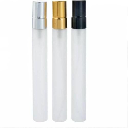 50pcs/lot 10ml frosted glass bottlemist sprayer scale portable spray bottle Perfume Glass Bottles Vials Refillable Perfume