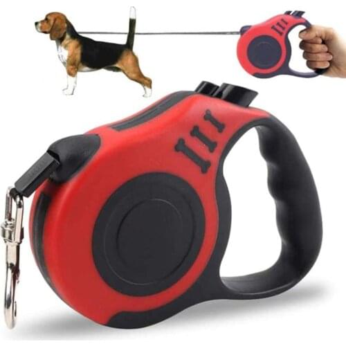 3M/5M Dog Leash Automatic Retractable Long For Large Dog Extending Puppy Small Medium Pet Dogs Durable Traction Rope Lead Belt