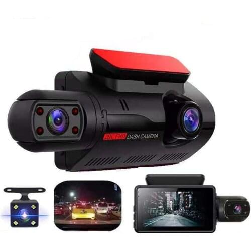 FHD Car DVR Camera Driving Recorder Dual Recording Hidden Video Recorder 1080P Night Vision Parking Monitoring G-sensor DashCam
