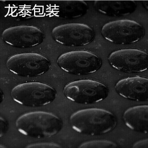 Freeshipping 180PCS 15*3mm black 3M self-adhesive anti slip Silicone rubber feet pads plastic bumper damper shock absorber