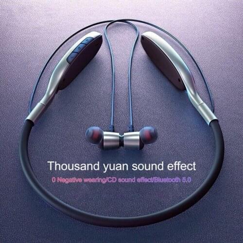 Neckband Wireless Headphones Bluetooth Earphone Rotary Card Insertion Sports Jogging cycling driving earphone