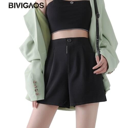 Женские завышенные шорты BIVIGAOS China At AliExpress