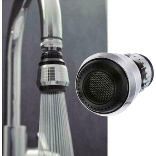 Saving Water Head Tap Sprayer Kitchen Filter Health 360° Swivel Silver