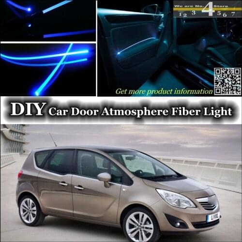 Interior Ambient Light Tuning Atmosphere Fiber Optic Band Lights For Vauxhall Meriva A B Inside Door Panel illumination Tuning