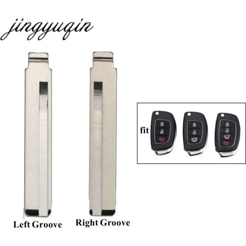 Jingyuqin 15pcs/lot Flip Remote Car Key Fob Blank For Mistra Hyundai Accent Uncut Blade