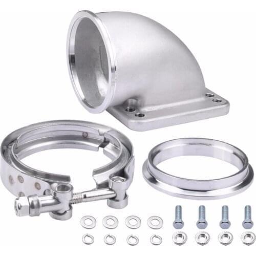 Stainless Steel 3 Inch 90 Degree Elbow Adapter Flange Cast Turbo Elbow Adapter Flange For T3 T4 Turbocharger