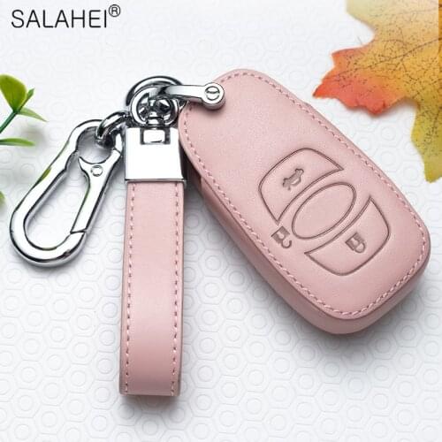 Leather Car Key Case Cover for Subaru BRZ Forester Legacy Outback WRX WRX STI Impreza XV Crosstrek Smart Remote Auto Accessories