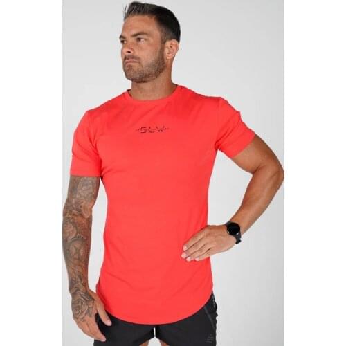 Summer new style cotton short sleeve T shirts Running Fitness O-Neck Tee Personality printing breathable streetwear clothing