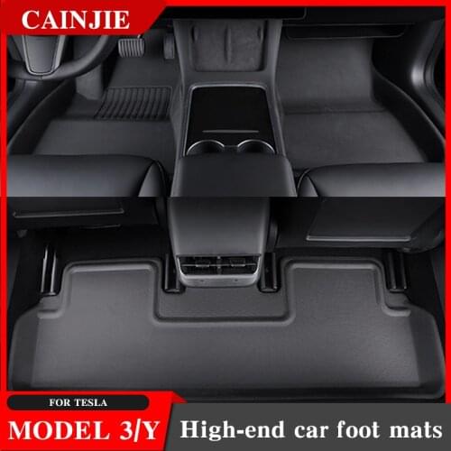 Model3 Car Floor Mat For Tesla Model 3 Mats Accessories TPE XPE Non-Slip All-Weather Floor Mats 3Pcs/Set Model There 2020